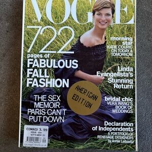 Vogue US September 2001 Magazine – Vintage 2000s
